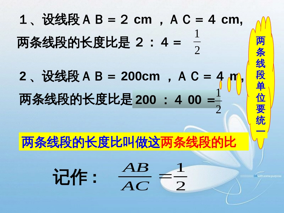 4.1成比例线段第四章 图形的相似_第3页