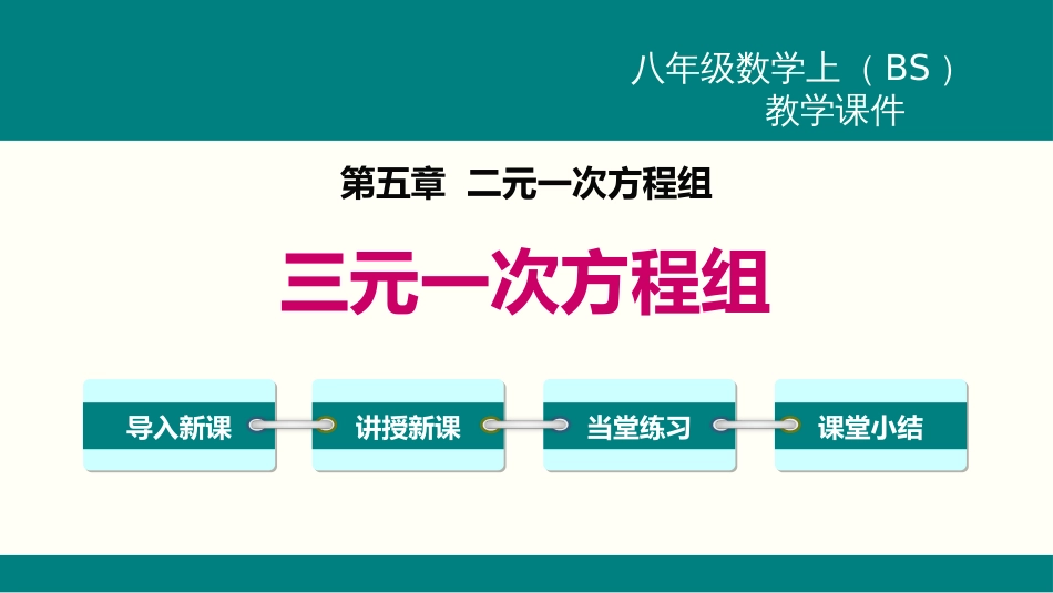 5.8  三元一次方程组_第1页
