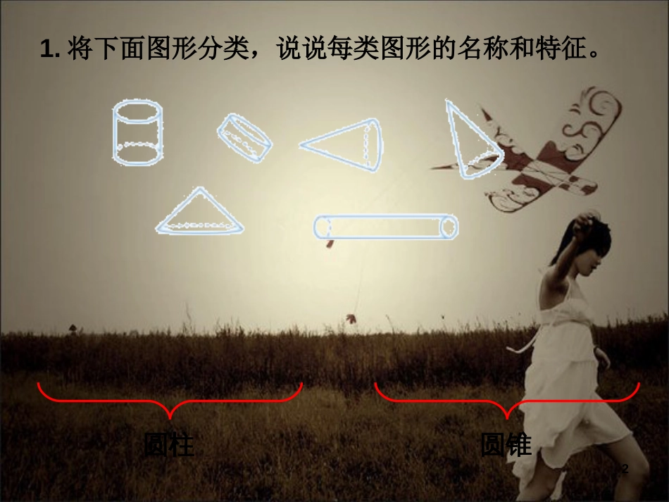 2014新人教版六年级数学下册第三单元圆柱圆锥整理复习好课件(常态课有过程)_第2页