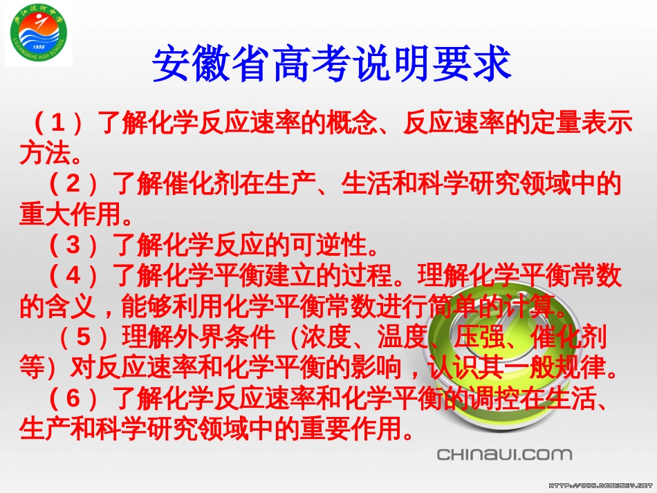 2016届高考化学一轮复习：第七章   化学反应速率和化学平衡第二讲[共100页]_第2页