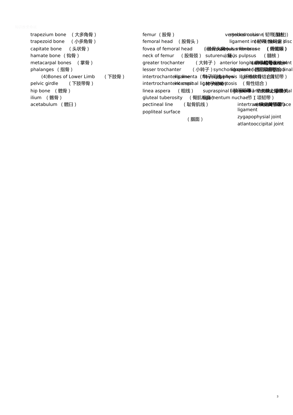 《解剖专业英语词汇》[共3页]_第3页