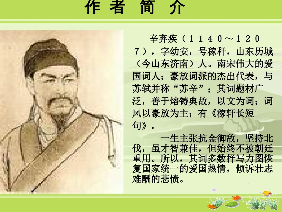 《水龙吟·登建康赏心亭》ppt课件完整版[共25页]_第2页