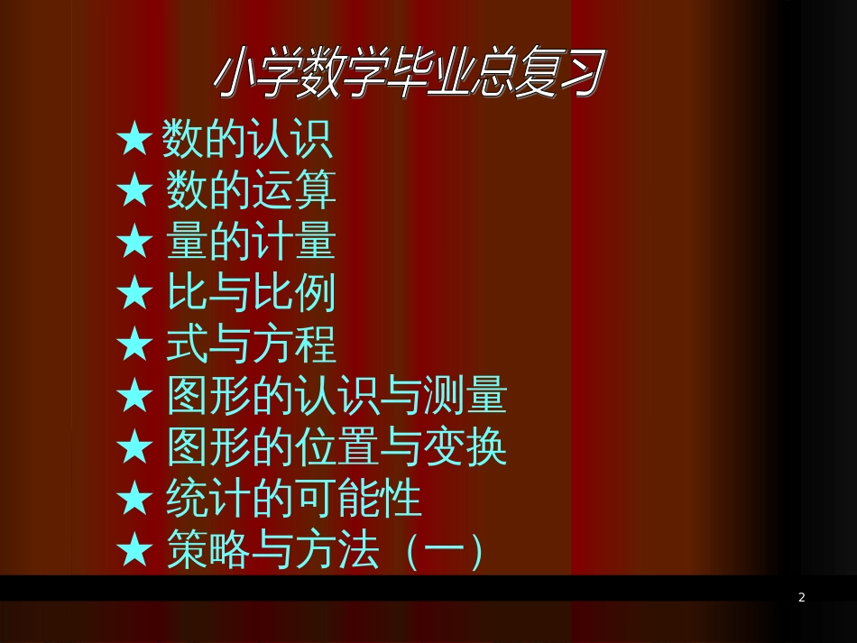 201904北师大版小学六年级数学下册总复习PPT课件[共319页]_第2页