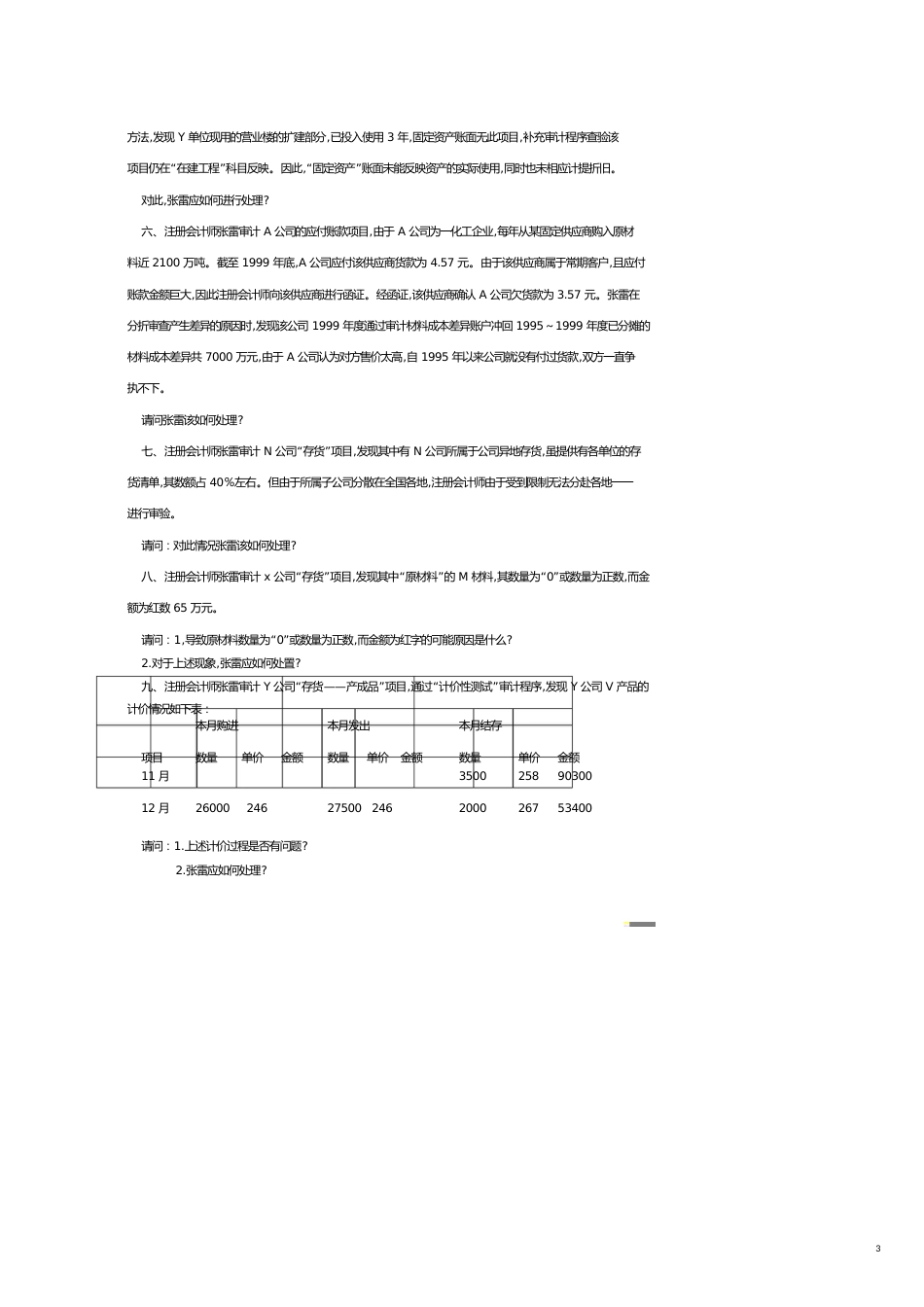 【财务管理内部审计 】审计案例练习_第3页