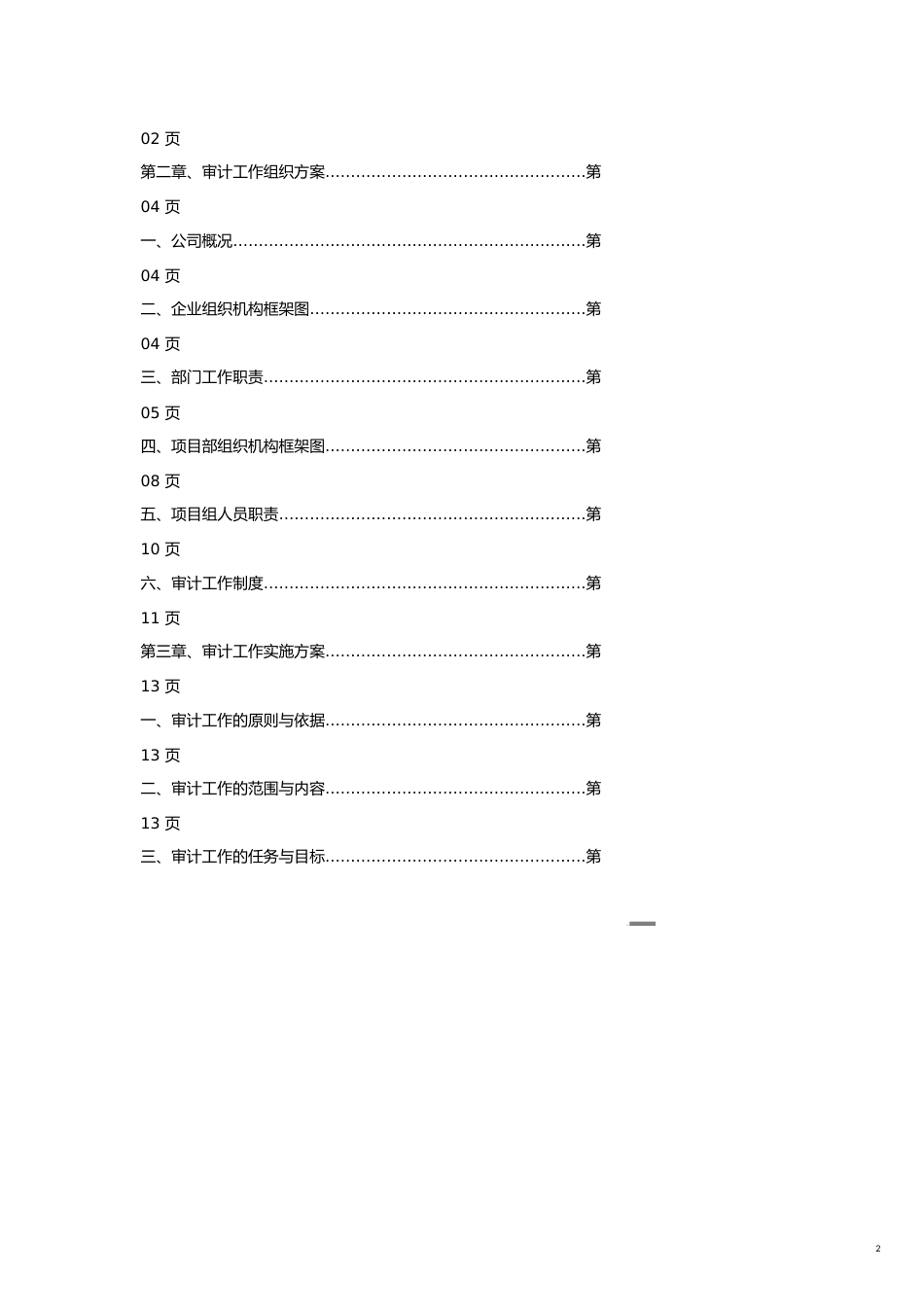 【财务管理内部审计 】审计方案_第2页