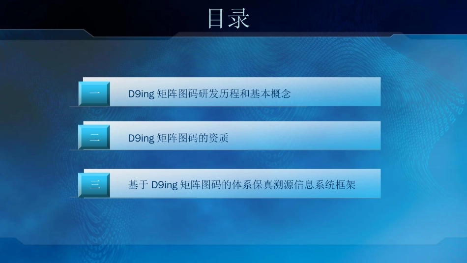 D9ing矩阵图码系统技术国家标准PPT_第1页