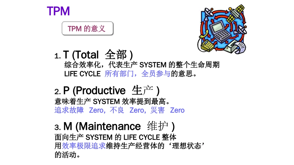 TPM全员参与设备维护管理理论与实际概论[共42页]_第1页