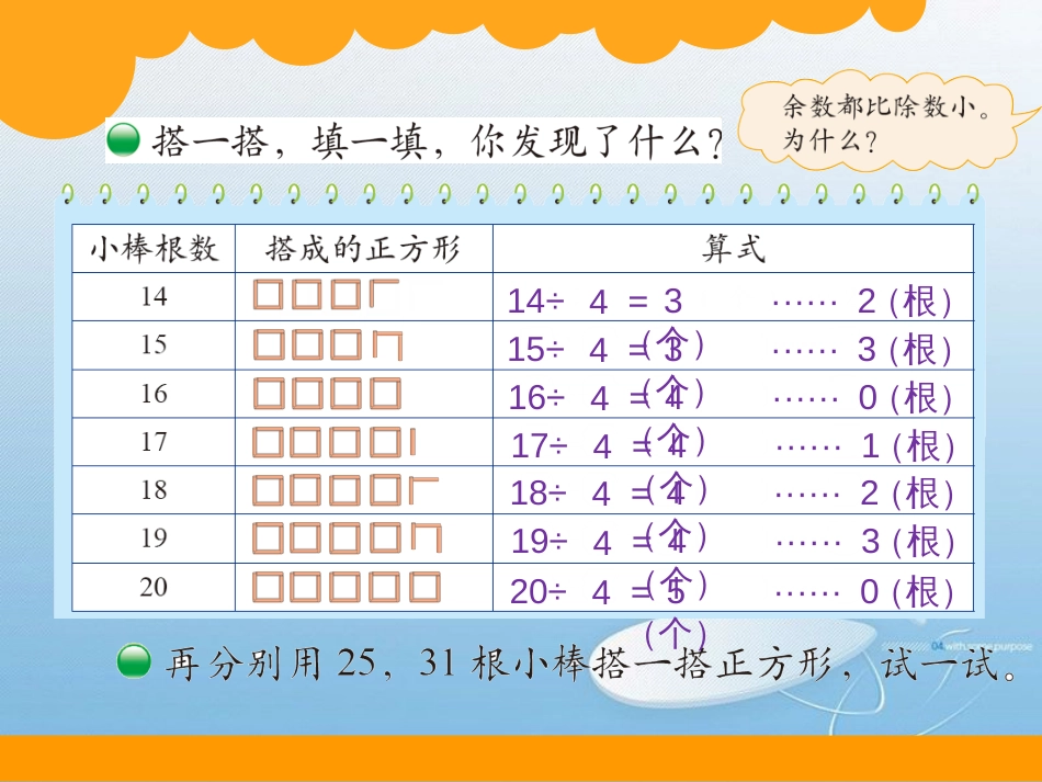 北师大版 二年级下册 第一单元 除法问题探究练习拓展[2]_第3页