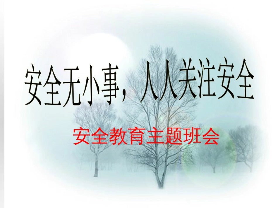 安全教育主题班会ppt课件[共71页]_第1页