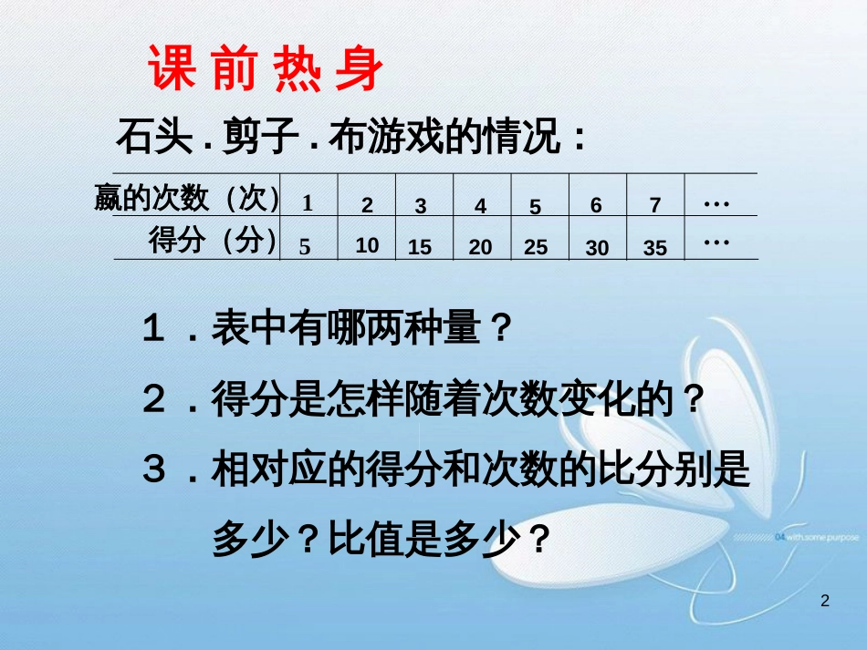 北师大版六年级数学下册正 比 例_第2页