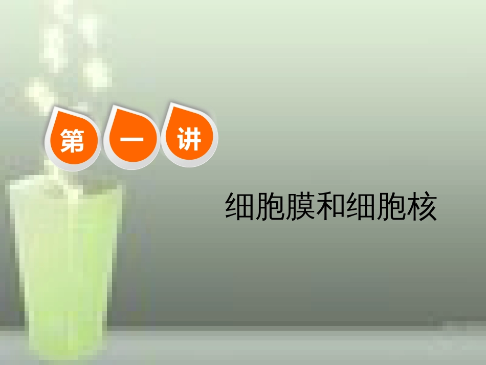 第一讲--细胞膜和细胞核[共66页]_第2页