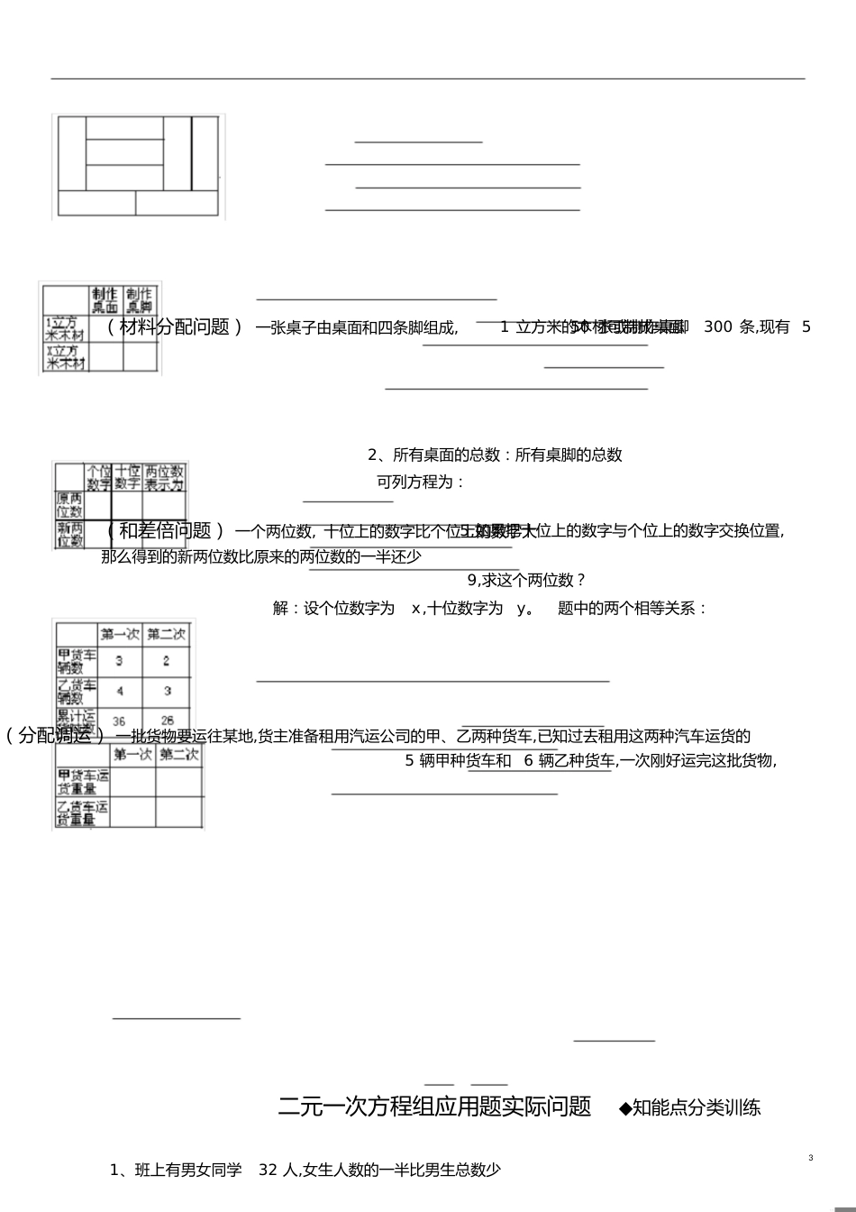 二元一次方程组应用题分类归纳[共14页]_第3页