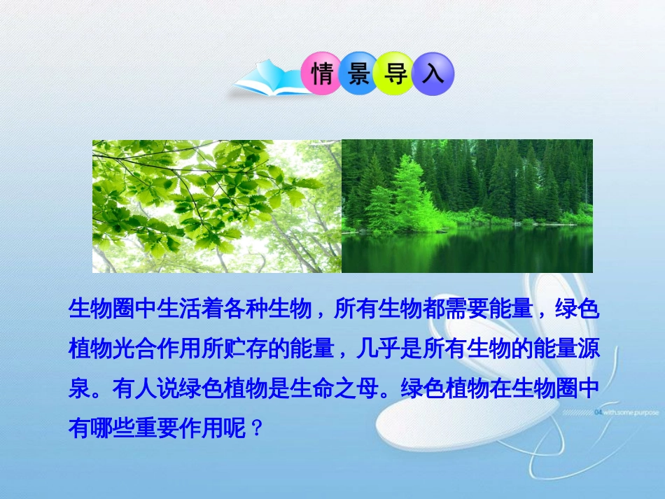 第7章绿色植物与生物圈绿色植物在生物圈中的作用_第2页