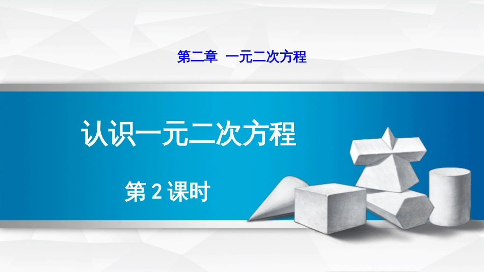 第二章一元二次方程认识一元二次方程第2课时_第1页