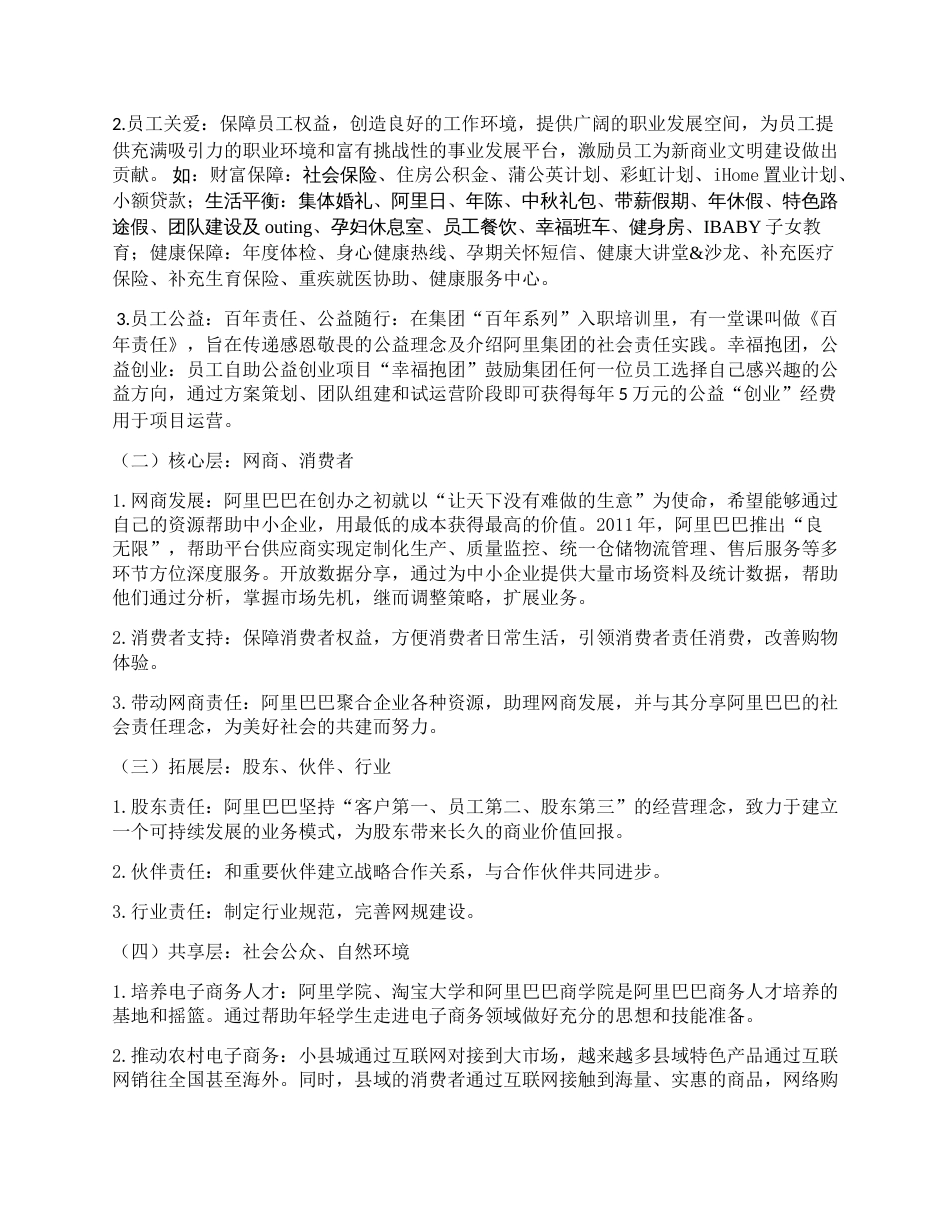 阿里巴巴企业社会责任研究_第2页