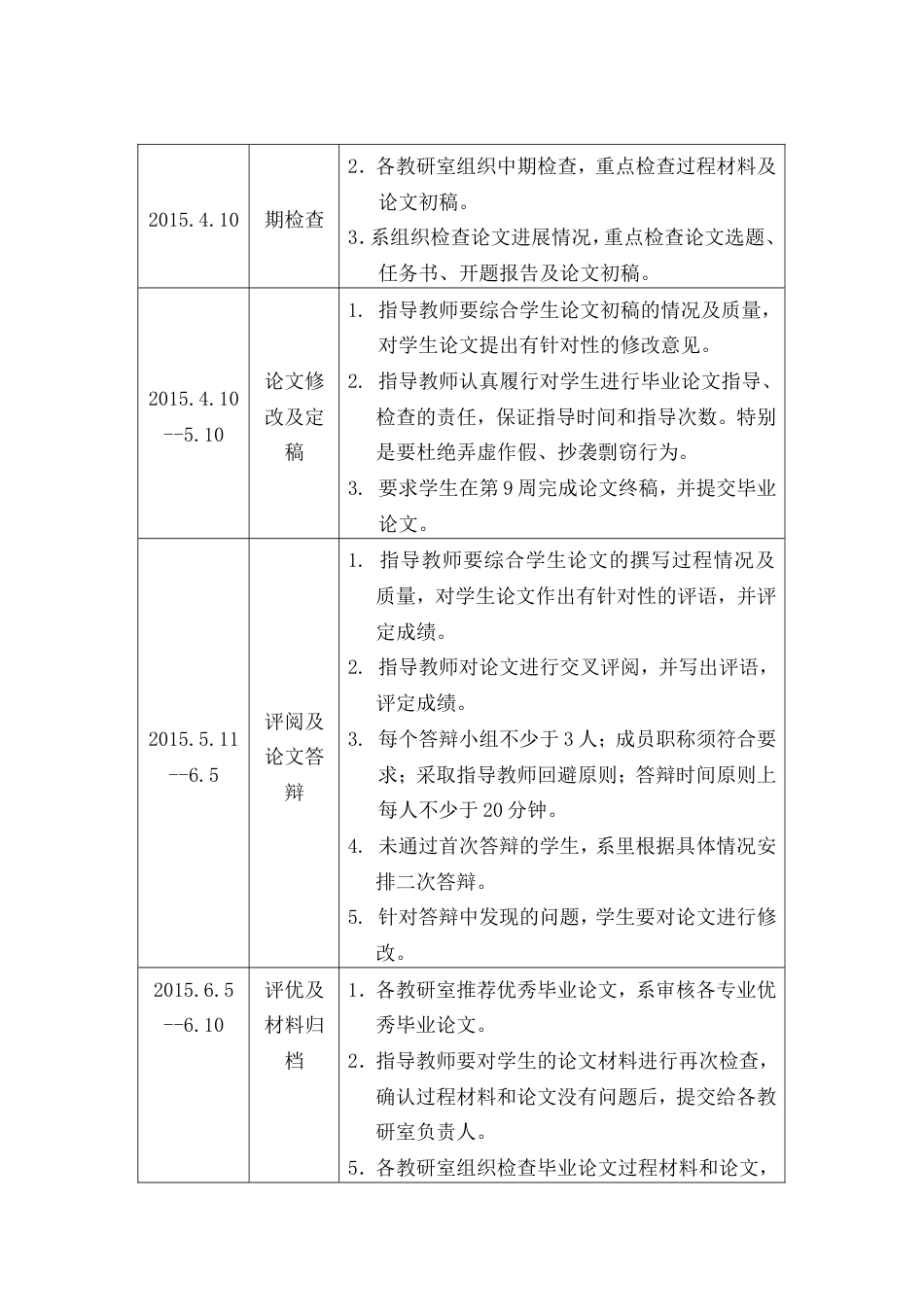 毕业论文工作安排_第3页