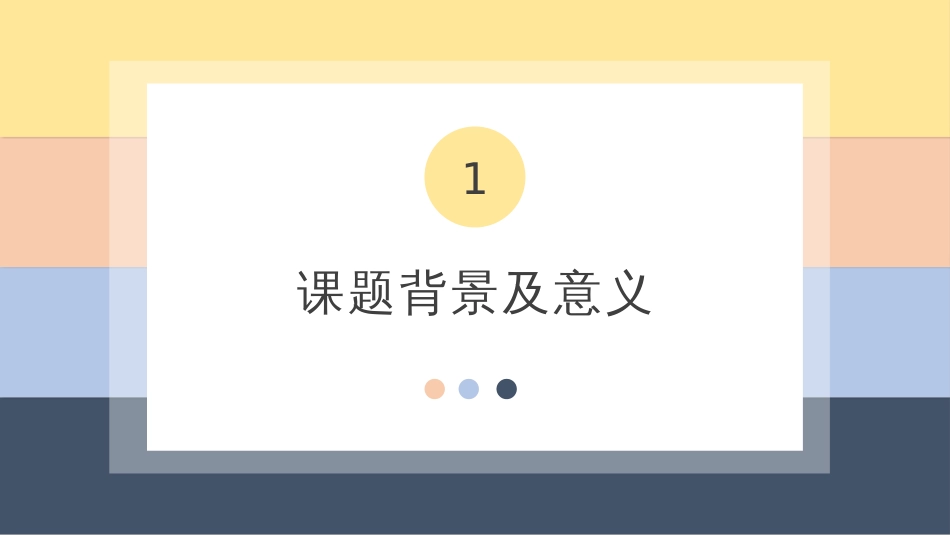 毕业论文开题报告PPT模板_第3页