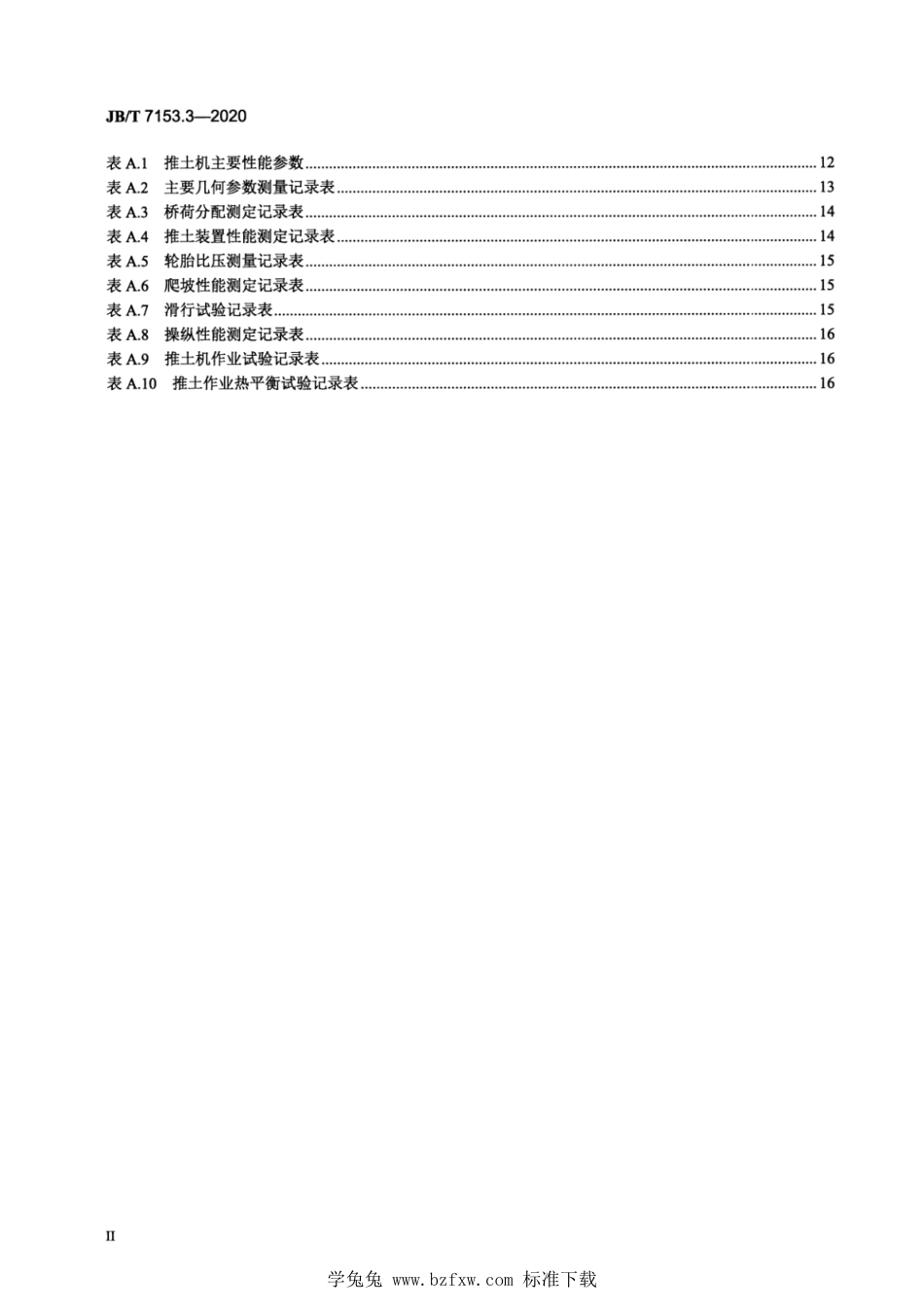 JB∕T 7153.3-2020 土方机械 轮胎式推土机 第3部分：试验方法_第3页