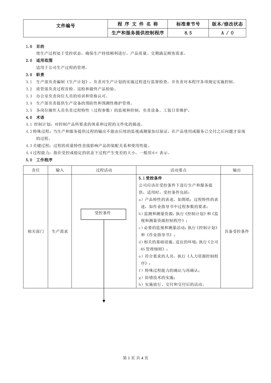 14.IATF16949生产和服务控制程序_第1页