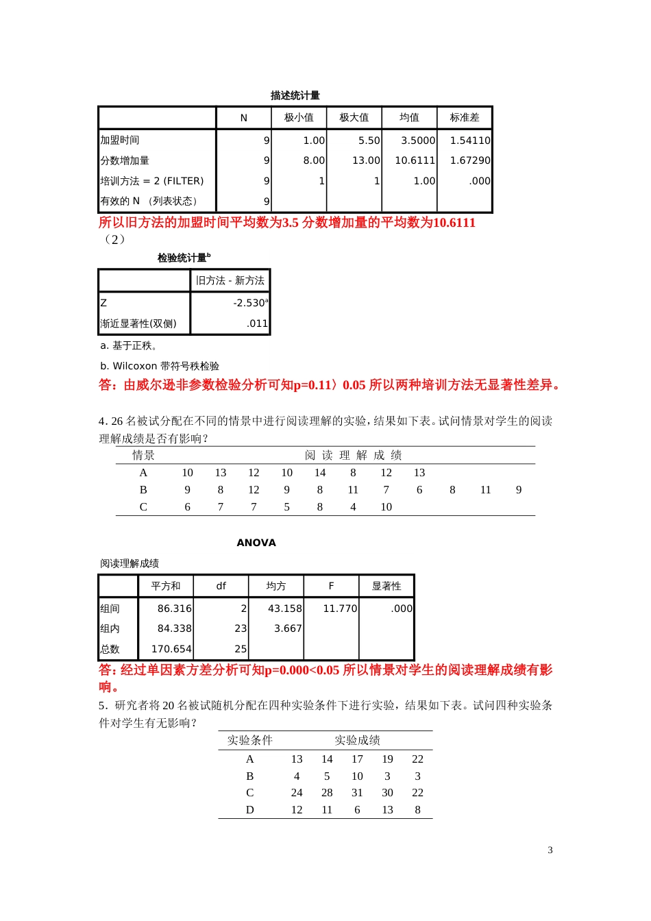 spss期末考试上机复习题含答案_第3页