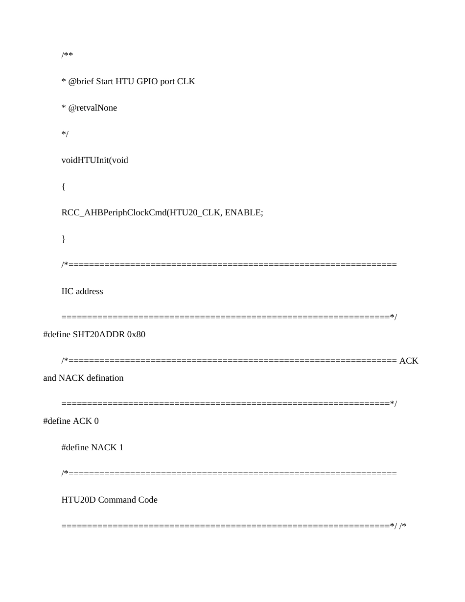 STM32F030读取温湿度传感器SHT20的C程序源码经._第3页