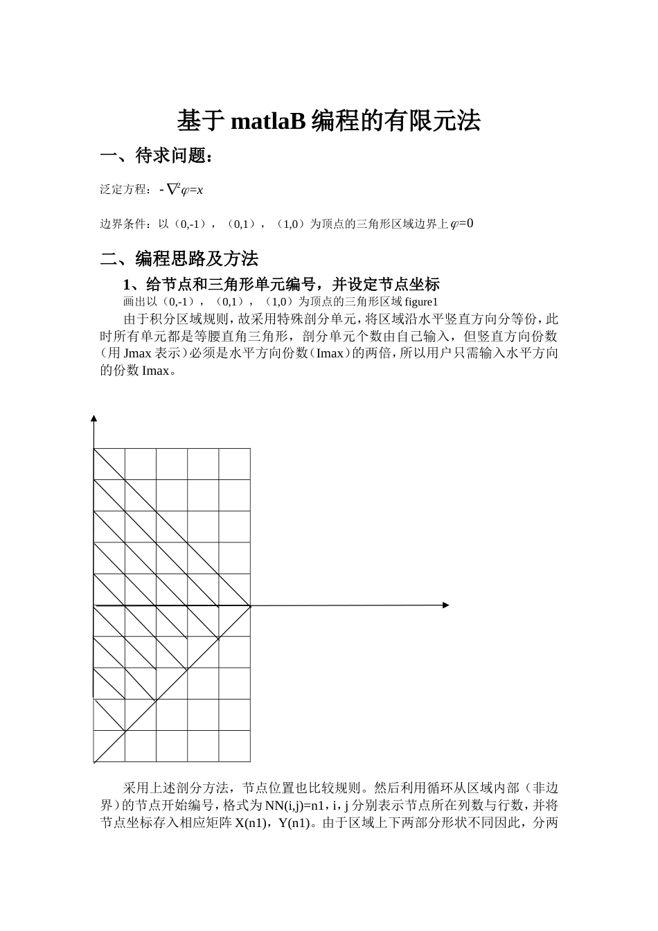 matlaB程序的有限元法解泊松方程_第1页