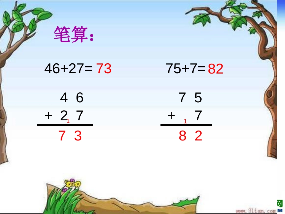 2019苏教版二数下三位数加法笔算不连续进位_第3页