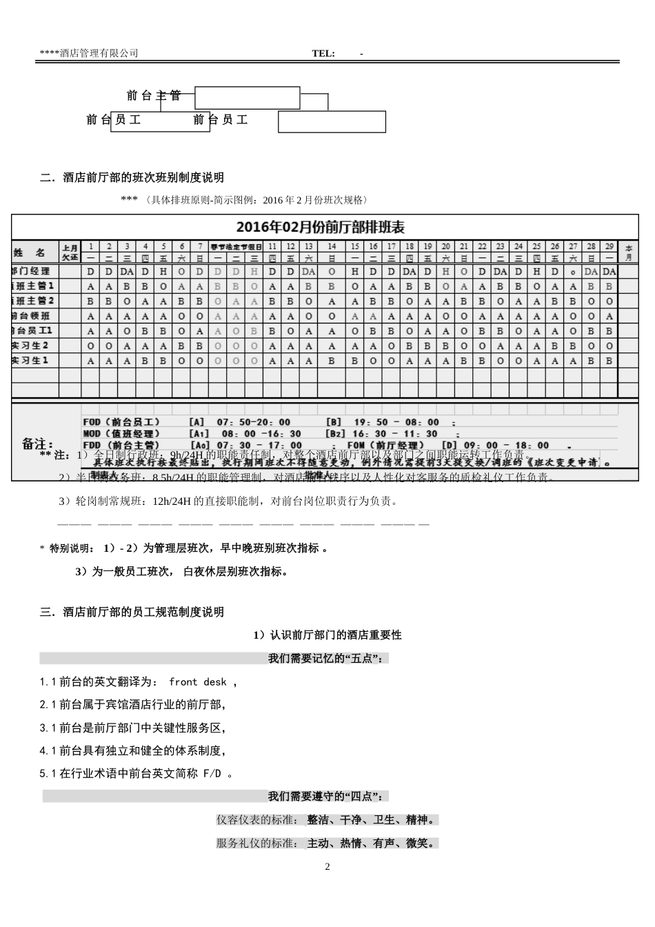 酒店前台应知应会手册_第2页