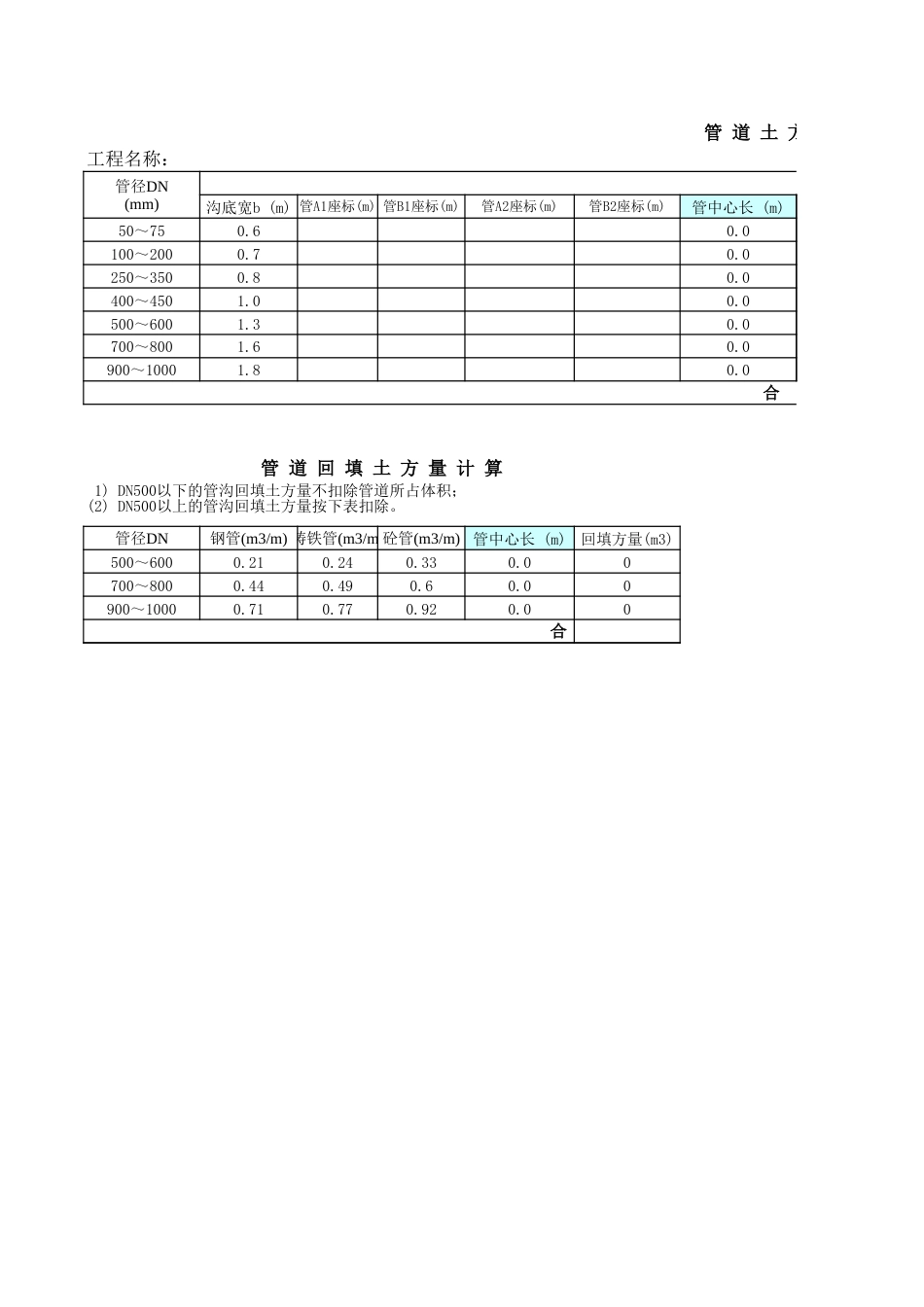 工程土方、管道计算公式_第3页