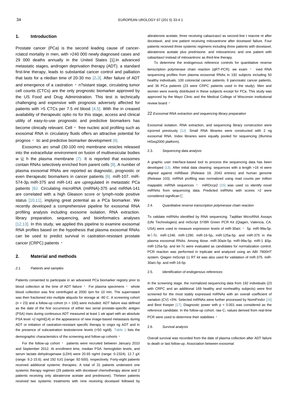 exosomal mir1290 and mir375 as prognostic markers in castrationresistant prostate cancer：胞外体mir1290和mir375在去势抵抗性前  _第2页