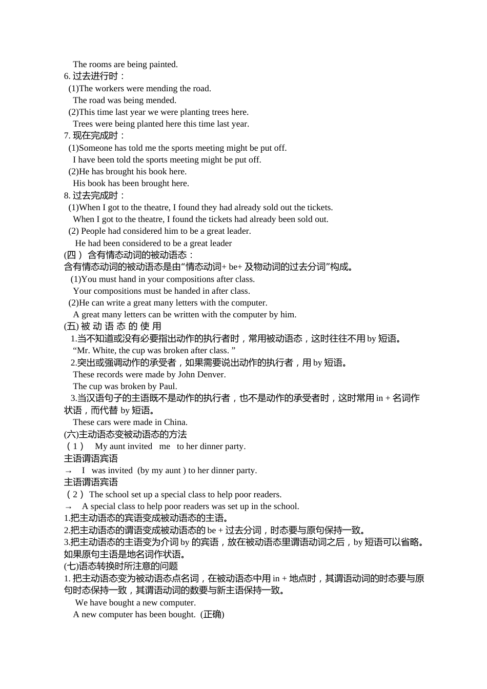 初中被动语态语法讲解_第2页