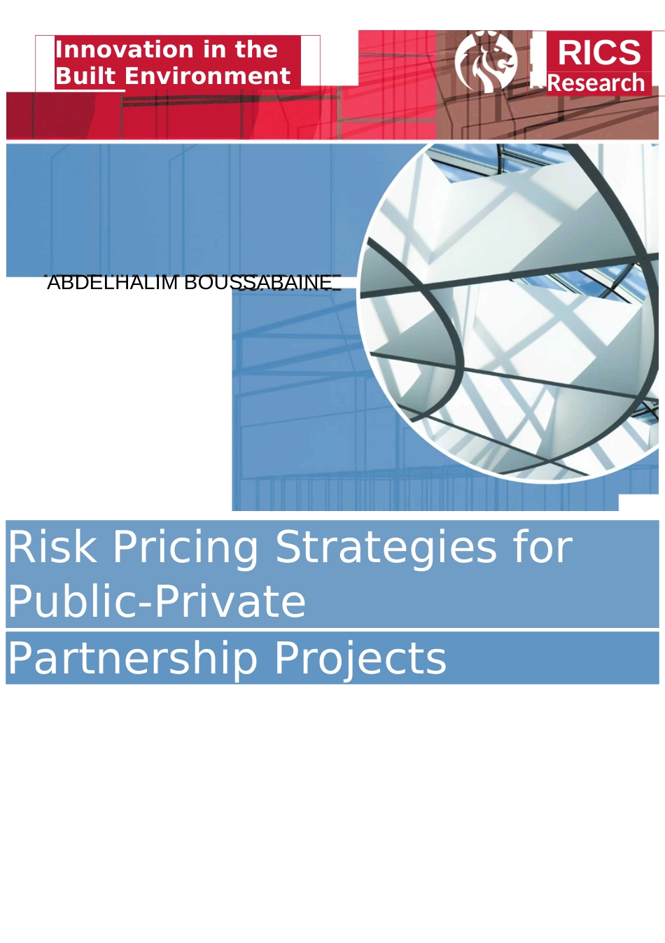 Risk Pricing Strategies for PublicPrivate Partnership Projects  _第1页