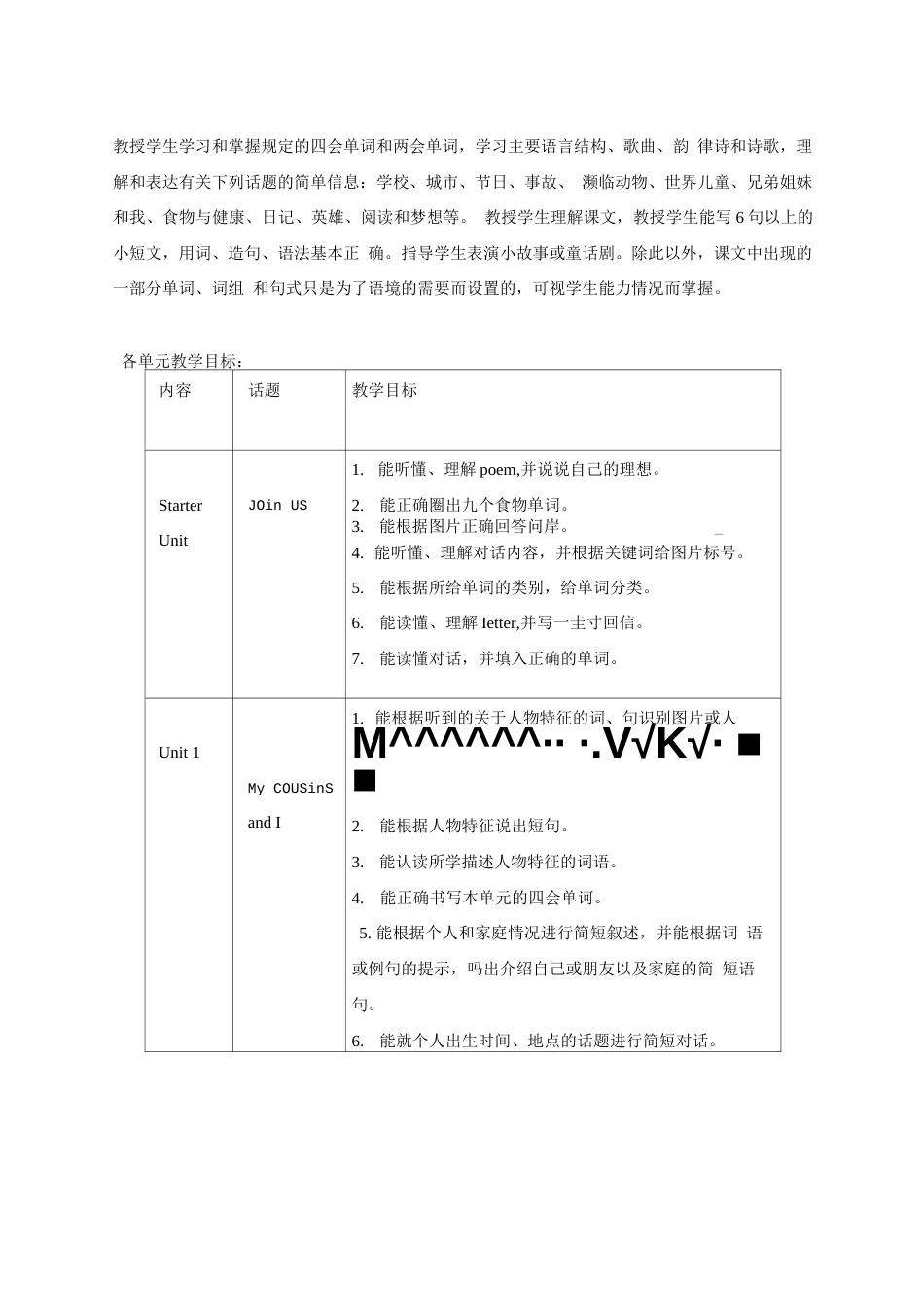 join in三年级起点六下英语新版教案  _第3页