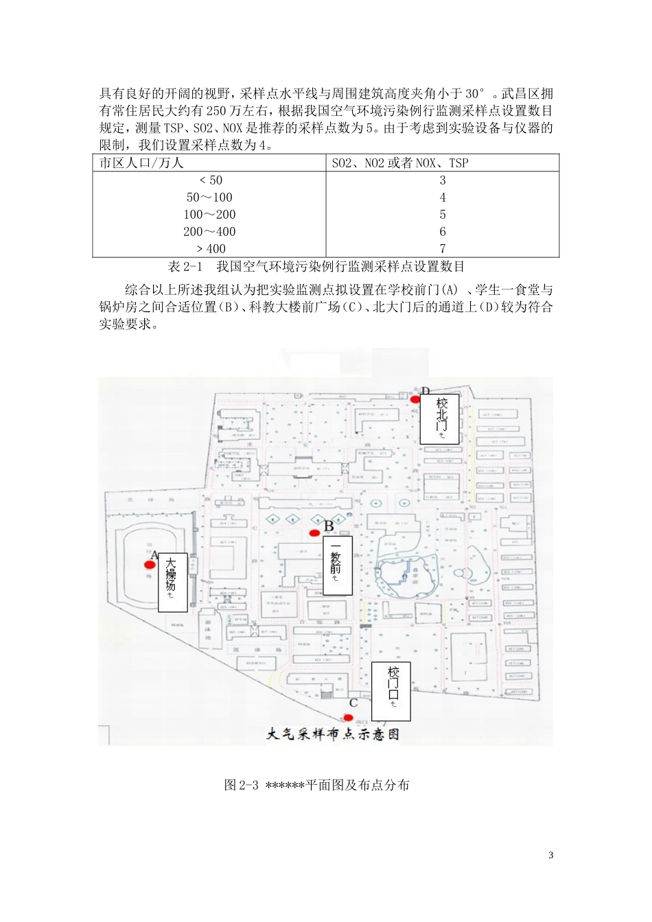 大气环境中TSP、SO2和NOx浓度测定(共14页)_第3页