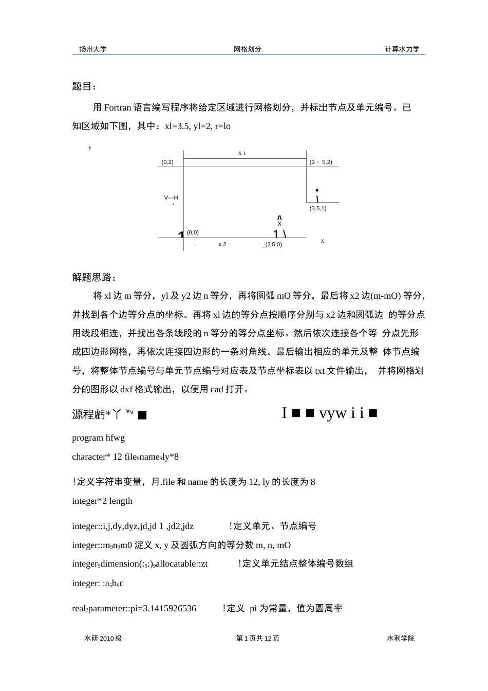 fortran 划分网格程序  _第1页