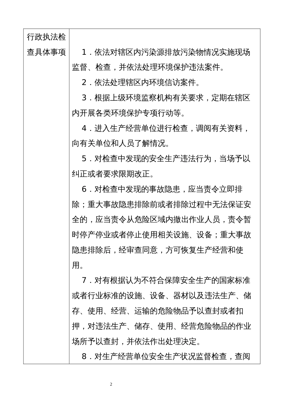 丹东边境经济合作区涉企行政执法检查计划_第2页