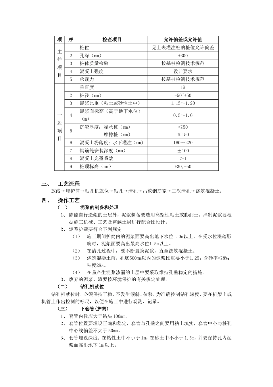 01泥浆护壁回转钻孔灌注桩工程技术交底_第2页