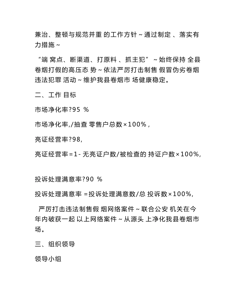 卷烟打假打私专项行动实施方案_第2页