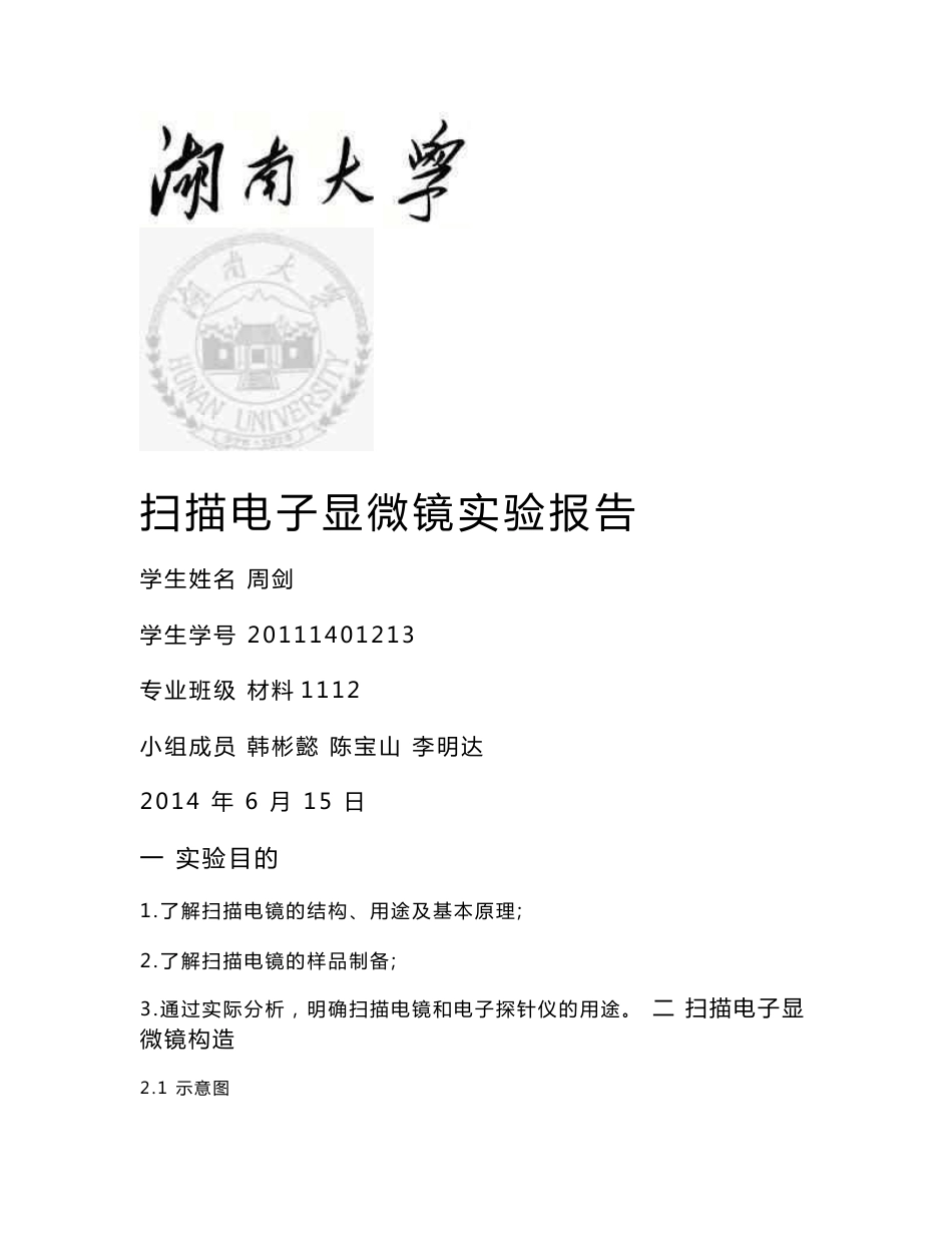 SEM实验报告_第1页