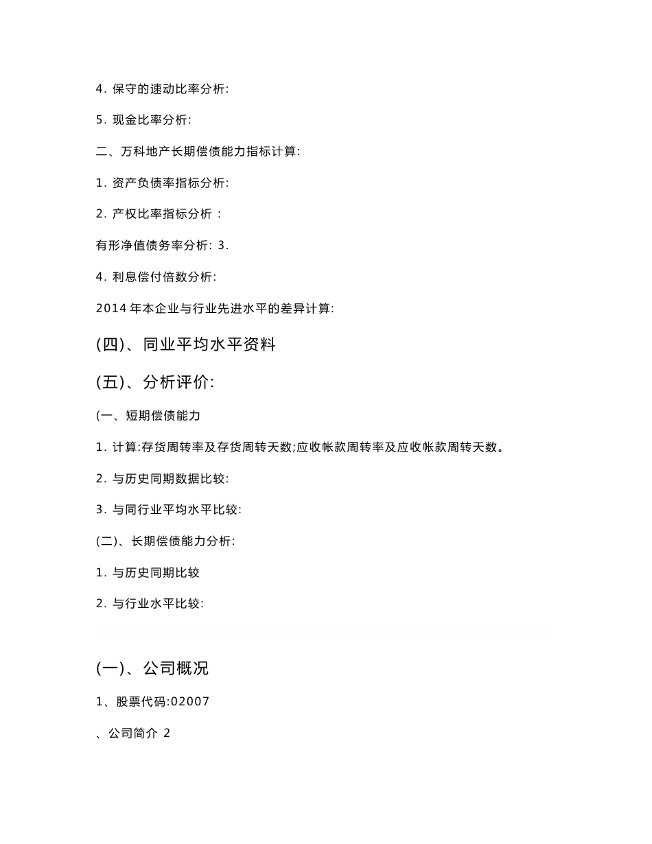 碧桂园控股有限公司财务分析报告_第3页