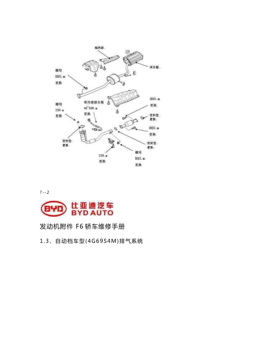 比亚迪F6发动机维修手册_第3页