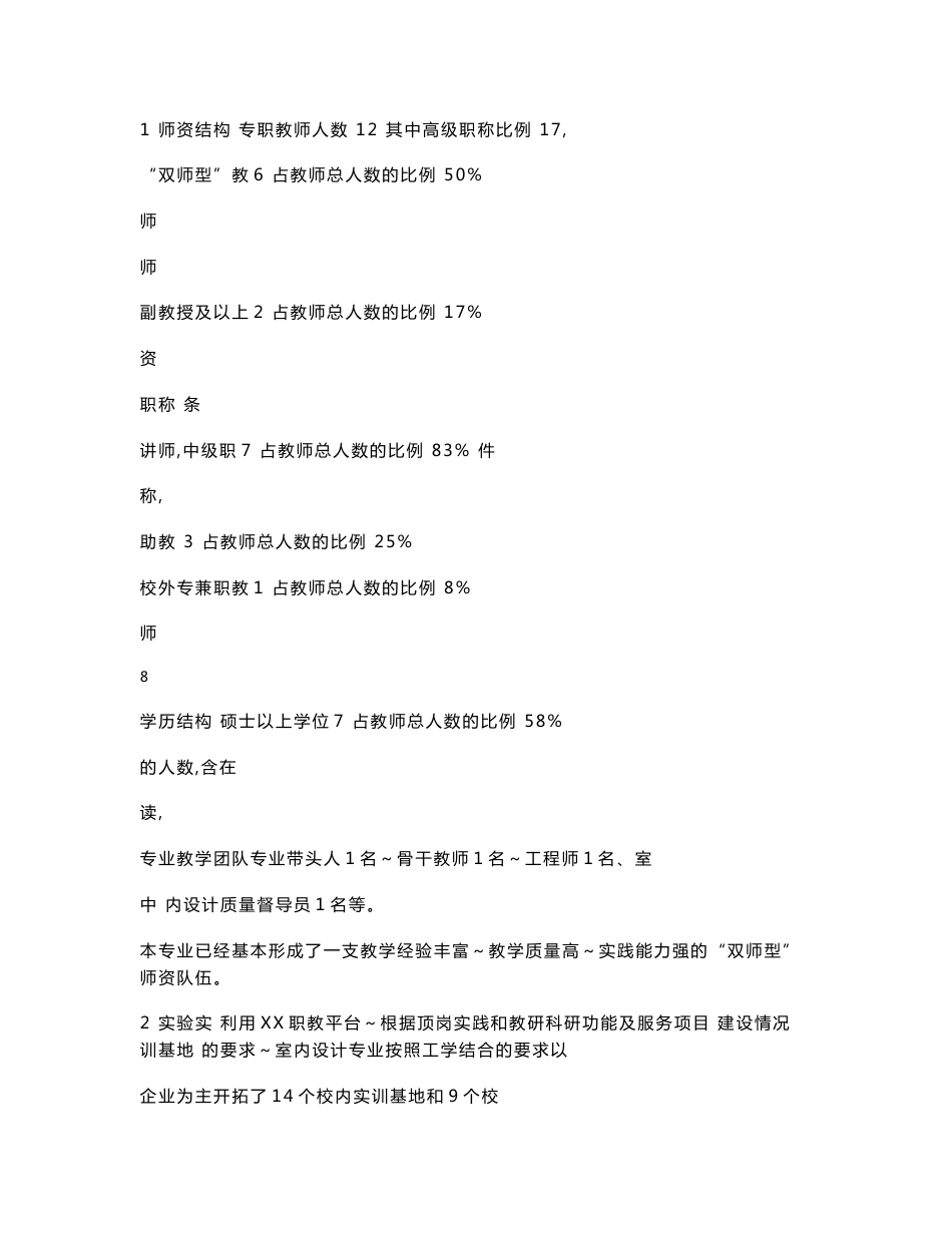 室内设计专业及专业群建设方案_第3页