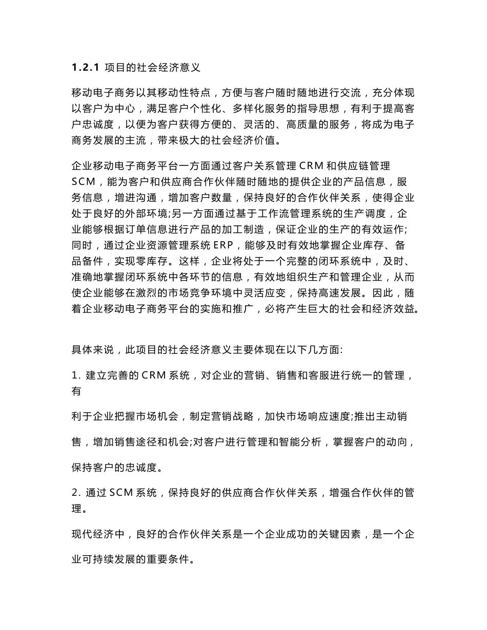 投资建设企业移动电子商务平台项目可行性研究报告WORD可编辑版_第3页