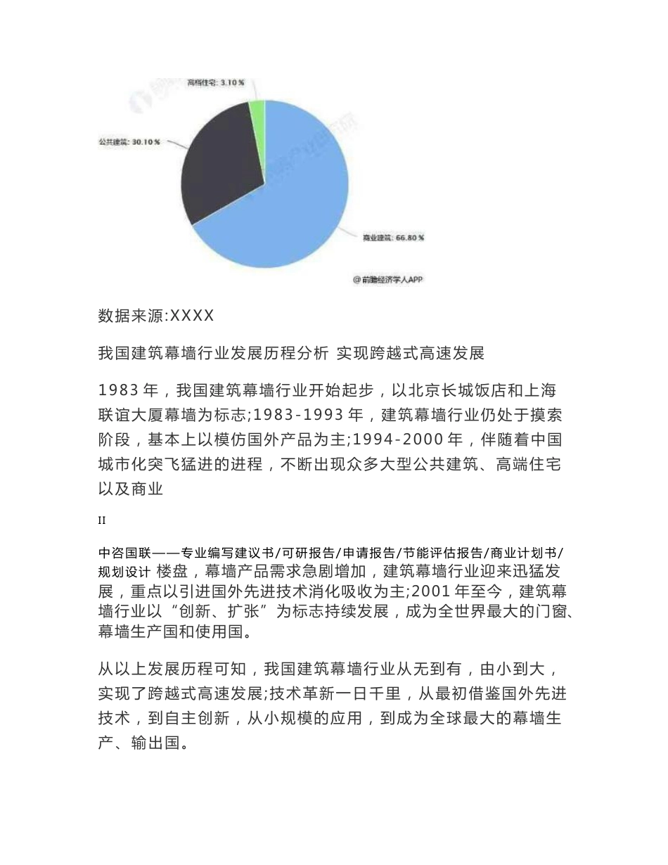 建筑幕墙项目可行性研究报告申请报告案例可编辑_第2页