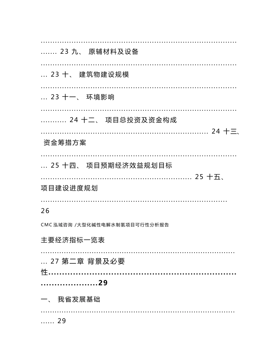 大型化碱性电解水制氢项目可行性分析报告_范文参考_第2页