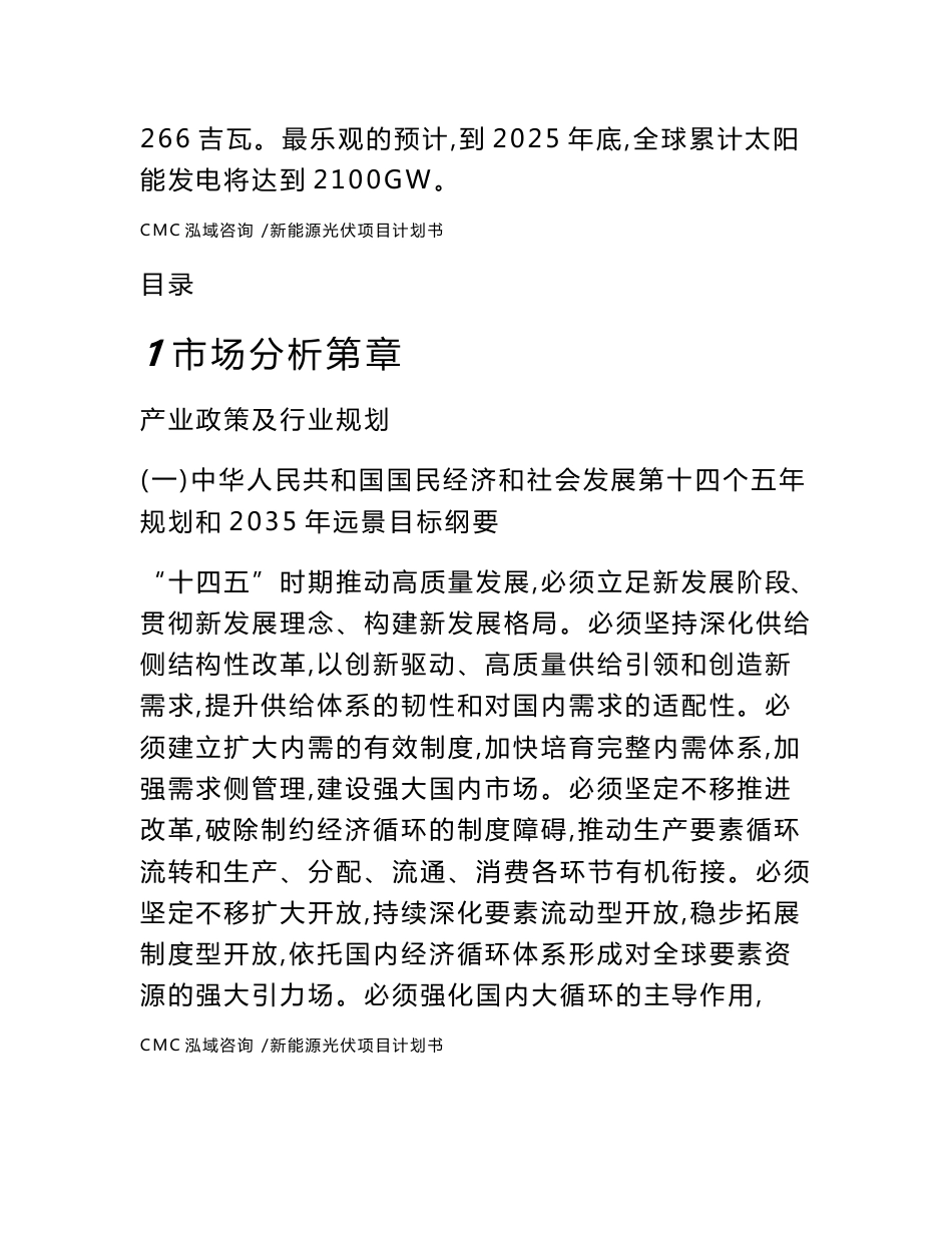 新能源光伏项目计划书（参考模板）_第3页