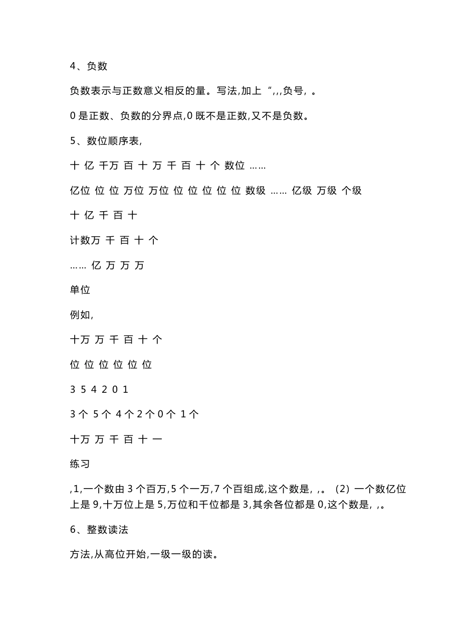 小学六年级数学系统复习知识点及练习题_第2页
