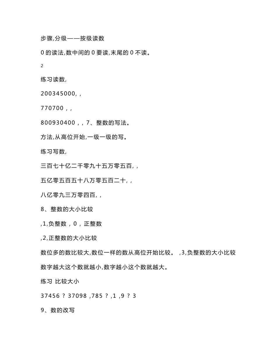 小学六年级数学系统复习知识点及练习题_第3页