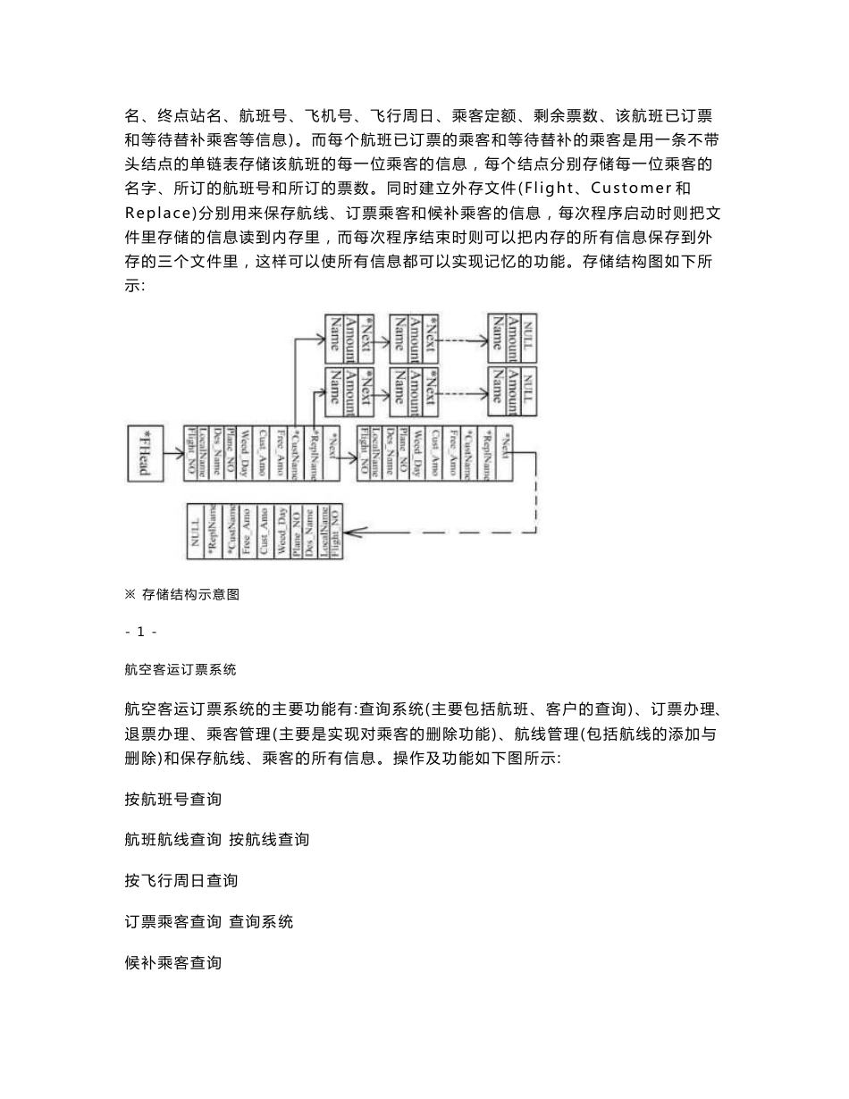 课程设计-航空客运订票系统_第2页