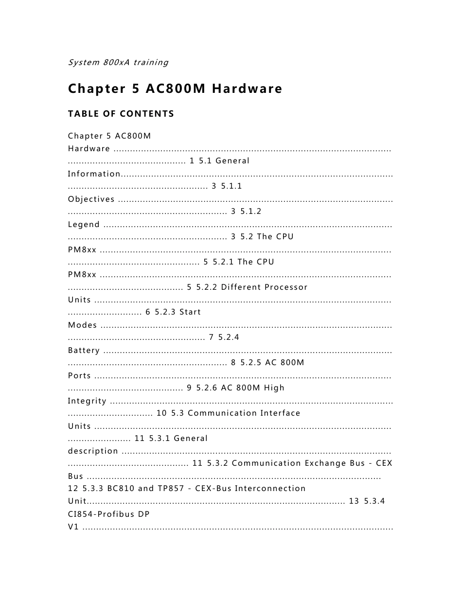 ABB公司 800xA 北京培训资料4  AC800M Hardware - RevA_第1页